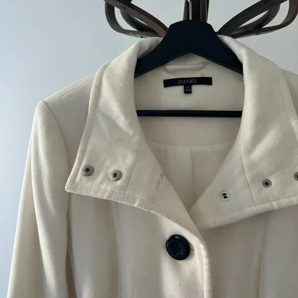 Dunnes Winter Jacket | White - Picture 3 of 5